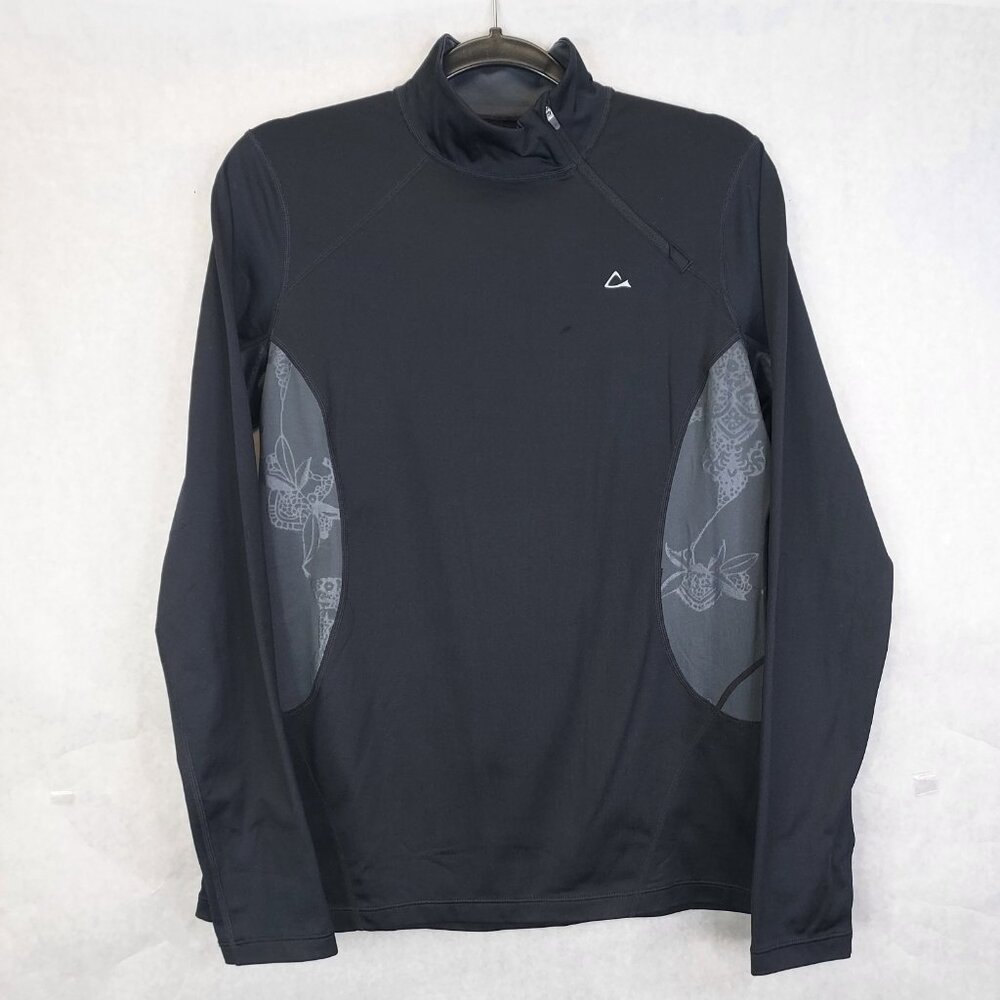 Paradox 1/4 Zip Jacket Top Women's M Mock Neck Recycled Polyester Running Yoga